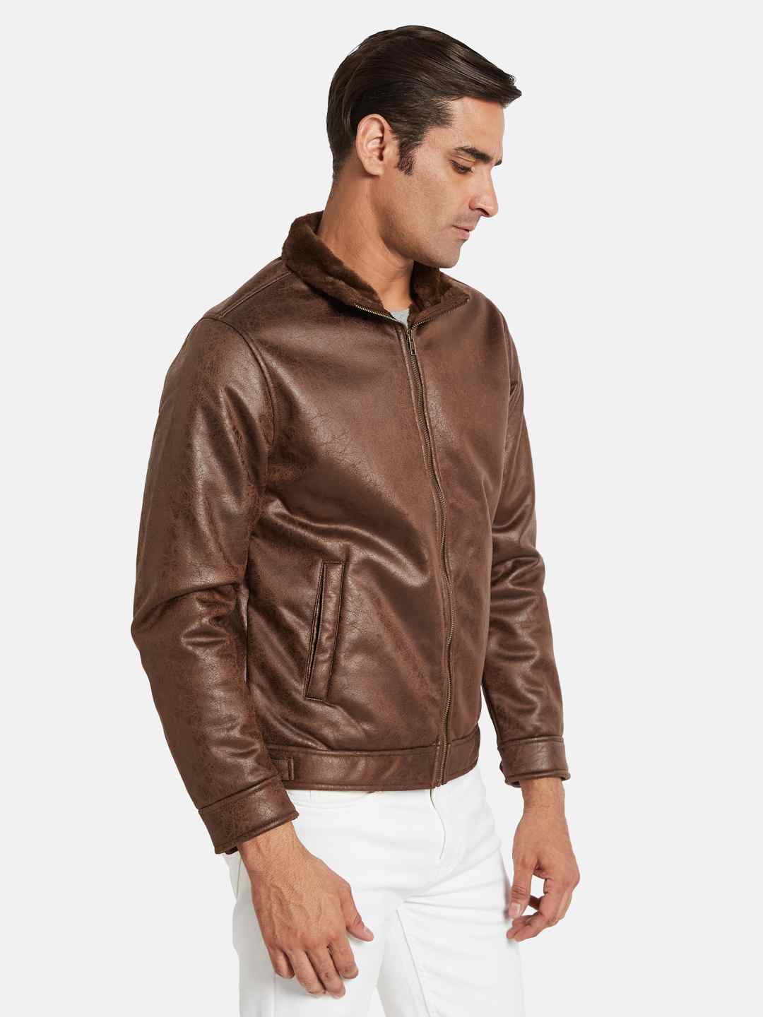 METTLE Men Suede Jacket