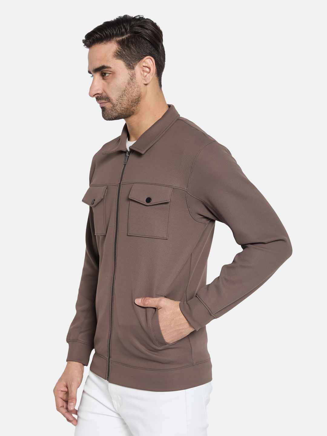 Octave Men Front-Open Sweatshirt