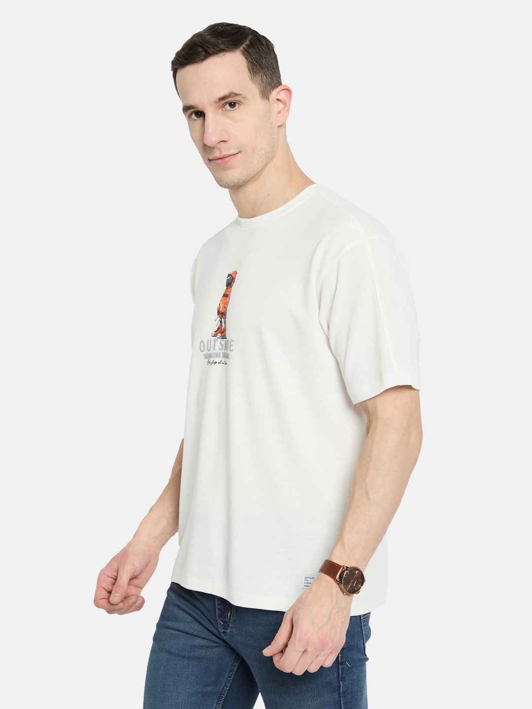 Octave Men Printed T-shirt