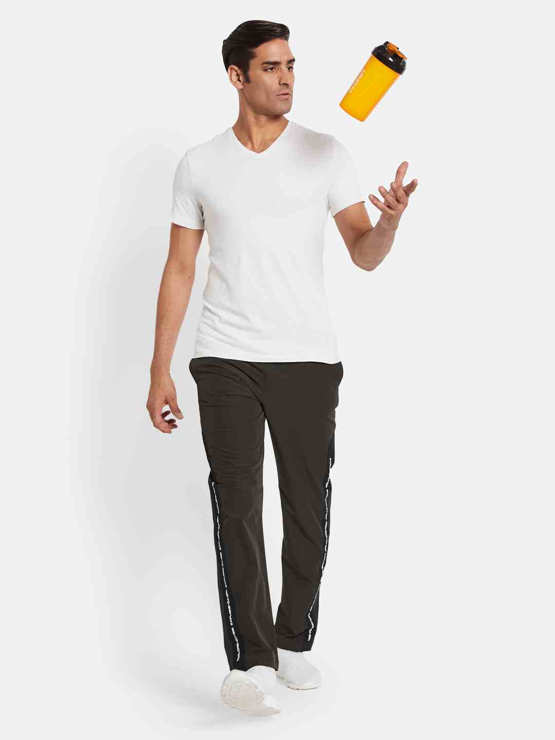 Octave Men Cotton Regular Fit Mid-Rise Track Pants