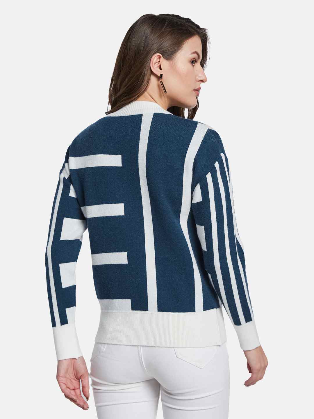 METTLE Women Printed Pullover