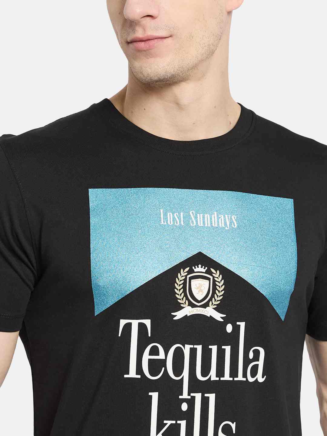 Octave Men Printed T-shirt