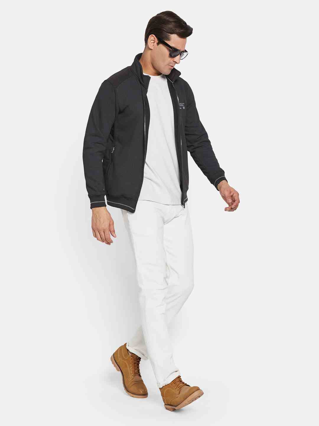 Octave Men Henley Neck Long Sleeves Sweatshirt