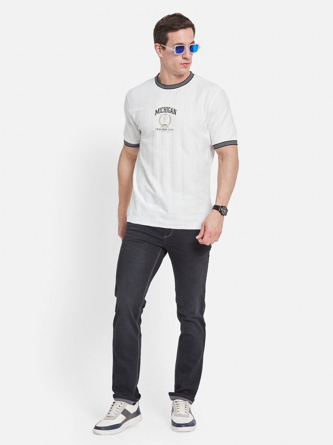 Octave Men Printed T-shirt