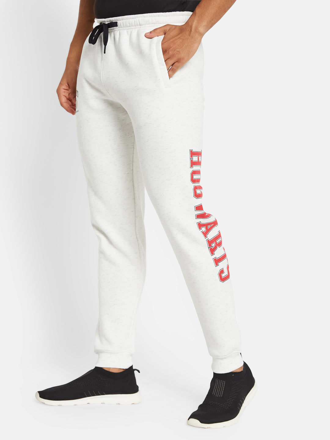 Octave Men Cotton Mid Rise Casual Solid Jogger