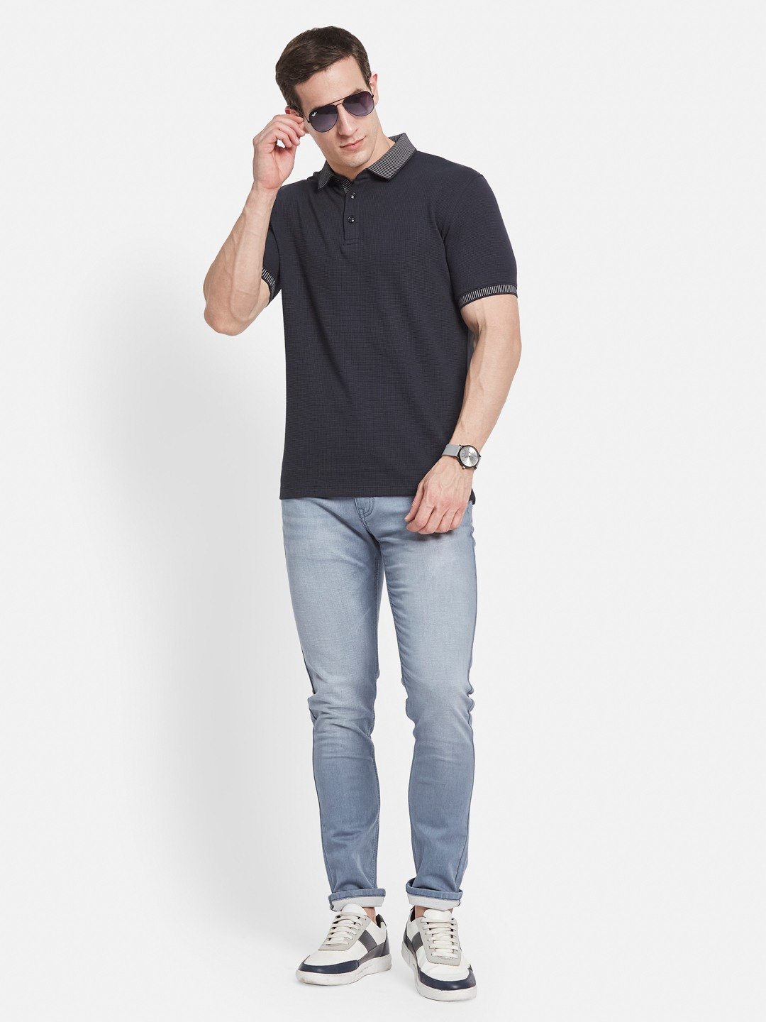 Octave Men Straight Fit Light Fade Stretchable Jeans