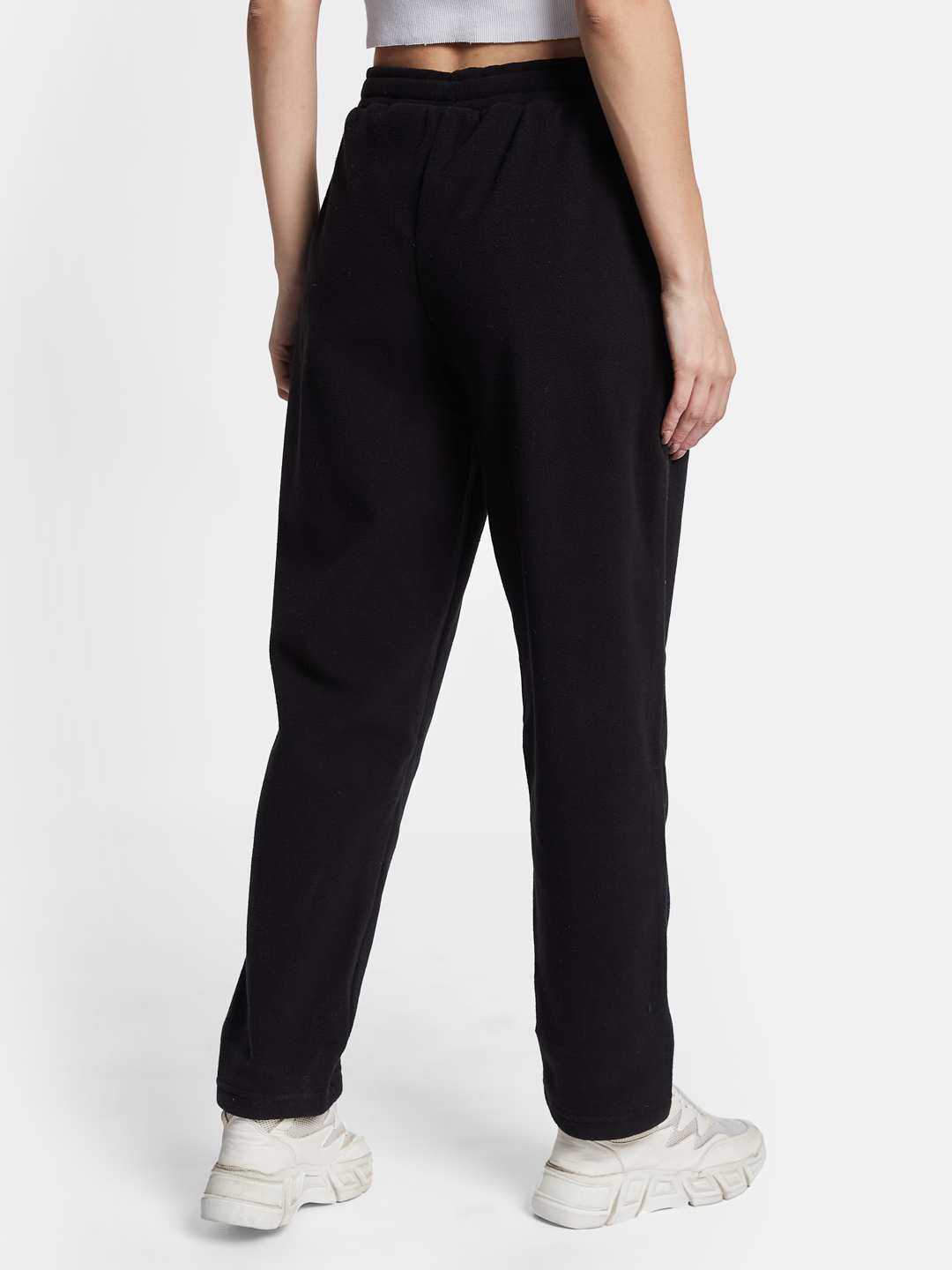 METTLE Women Regular Fit Mid Rise Fleece Track Pants