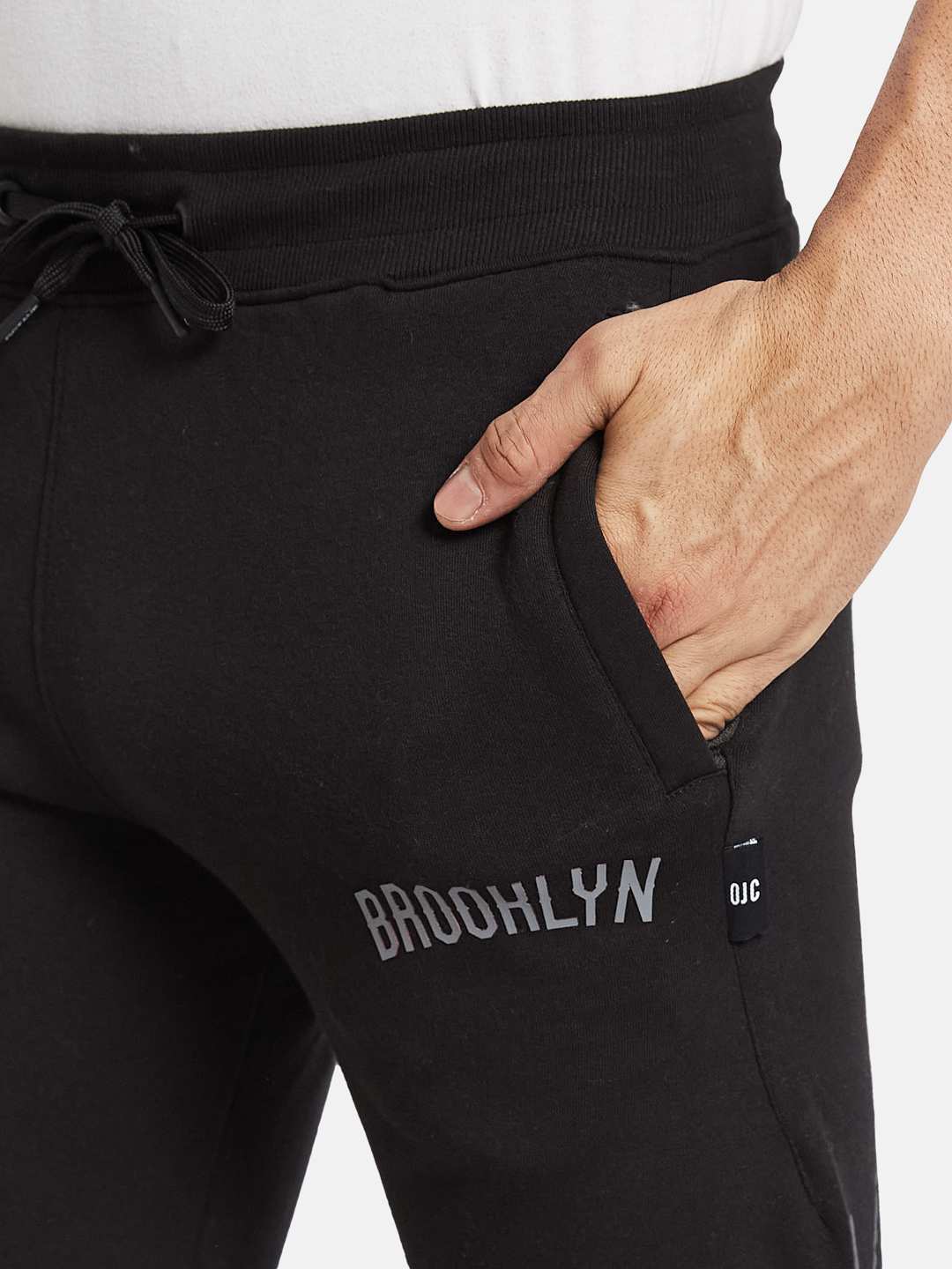 Octave Men Printed Fleece Joggers