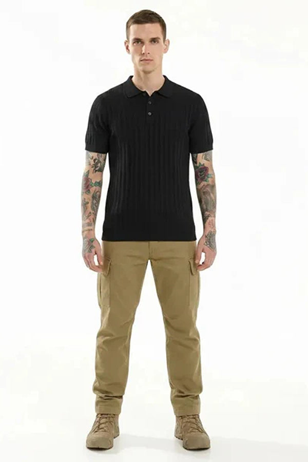 Men Polo Collar T-shirt