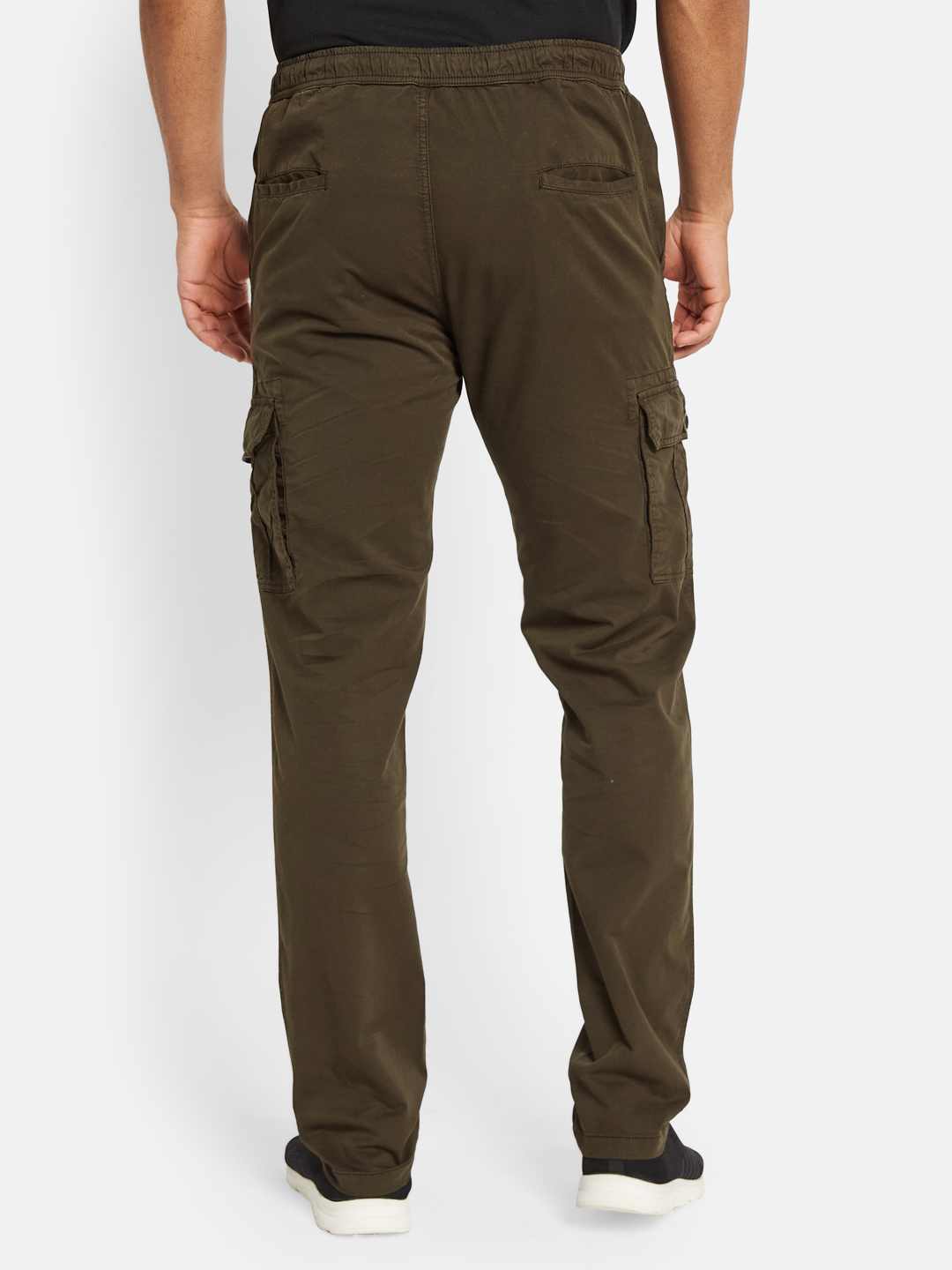 Octave Men Cotton Mid Rise Track Pants