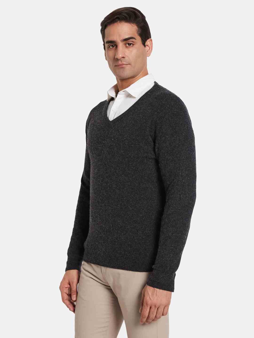 METTLE Men Woollen Pullover