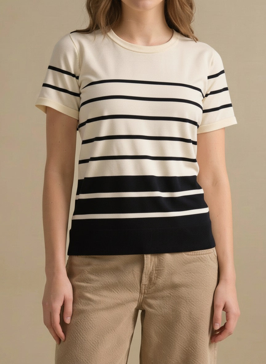 Women Striped T-shirt