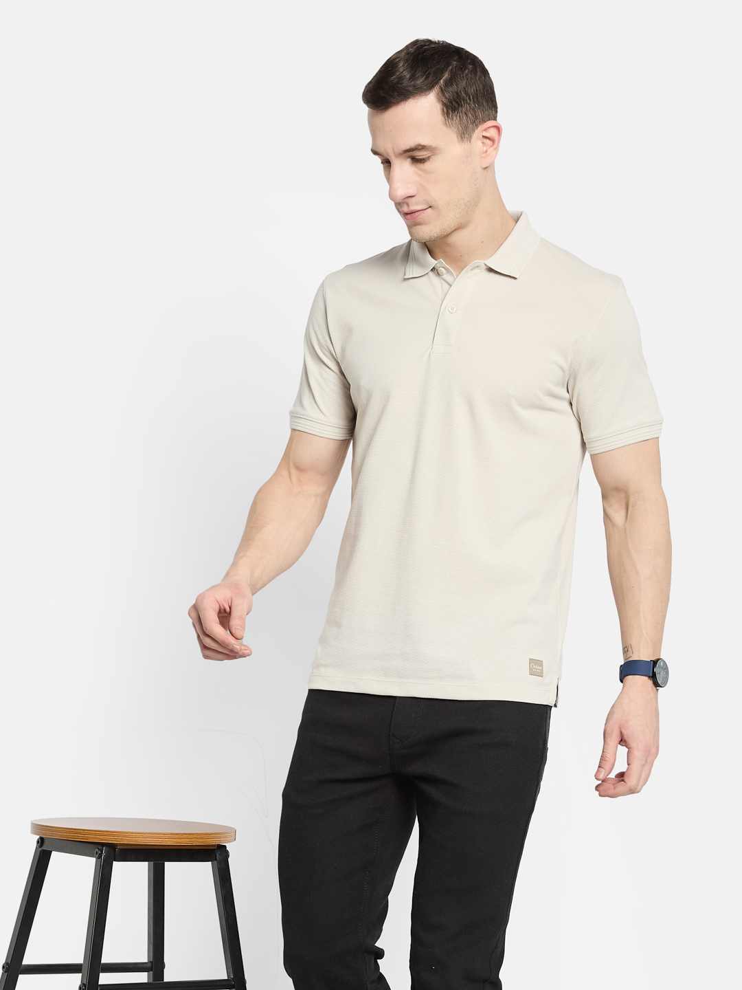 Octave Men Polo Collar T-shirt