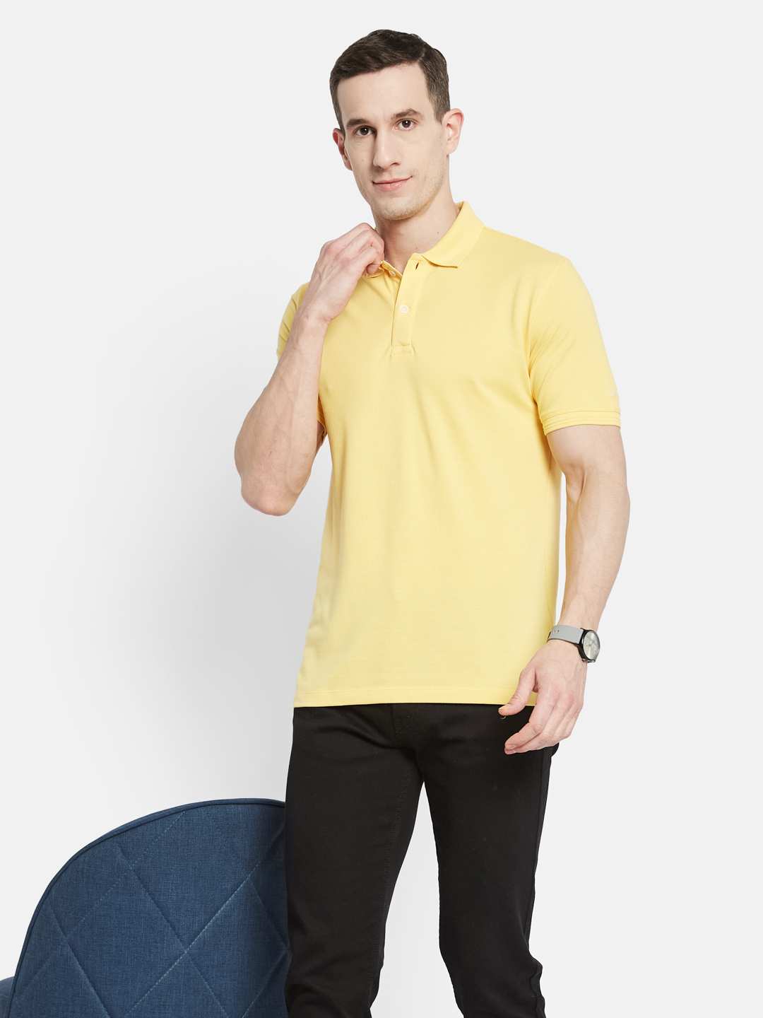 Octave Men Polo Collar T-shirt