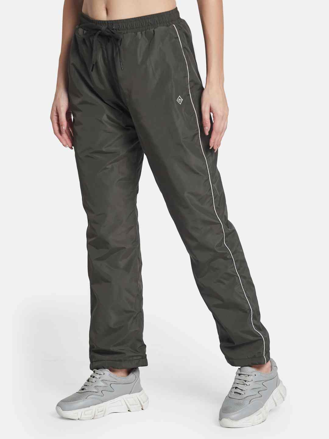 METTLE Women Regular Fit Mid Rise Cotton Track Pants
