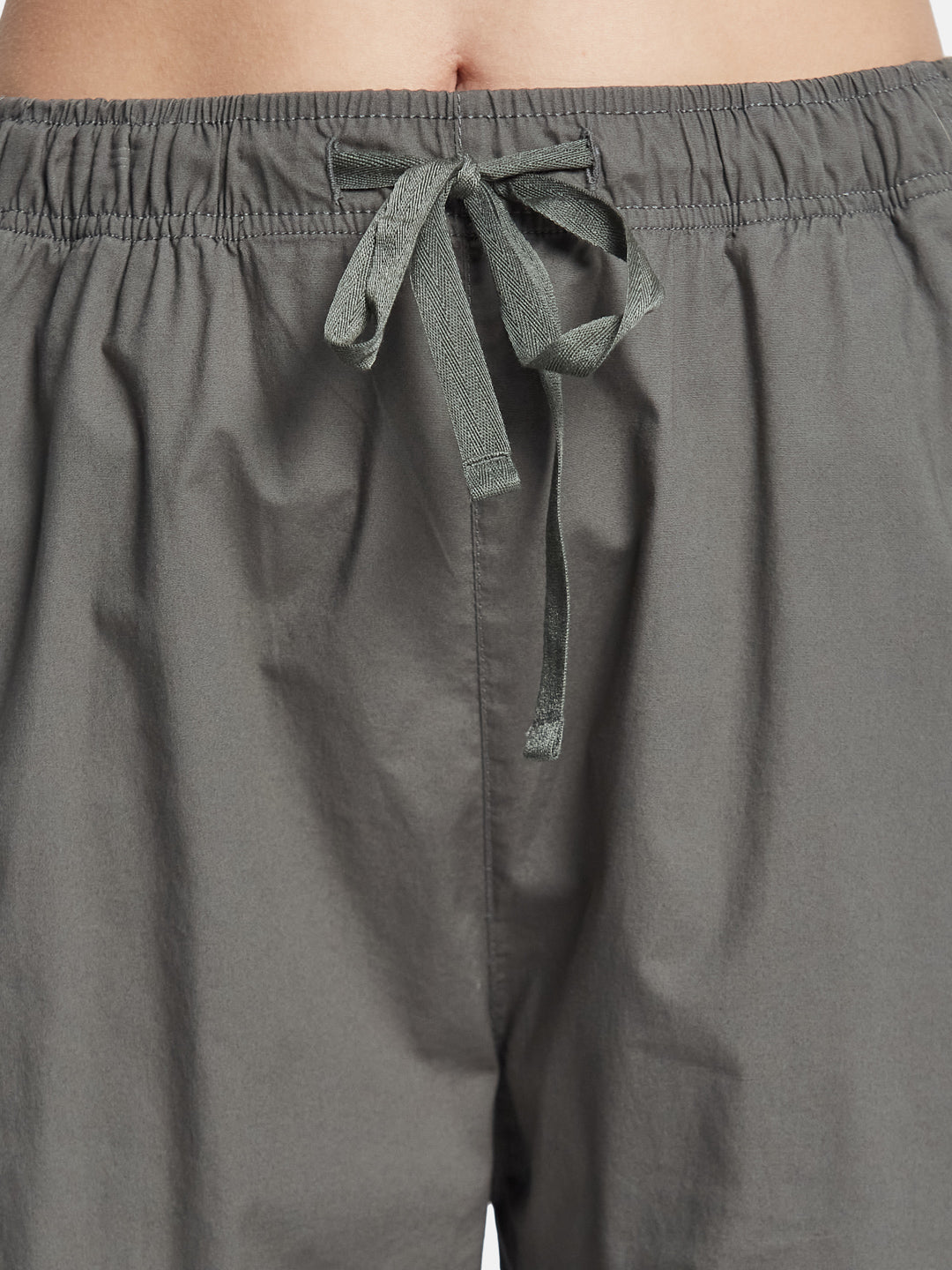 METTLE Women Regular Fit Mid Rise Cotton Track Pants