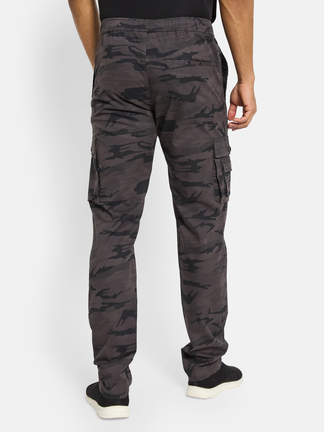 Octave Men Cotton Printed Mid-Rise Track Pants