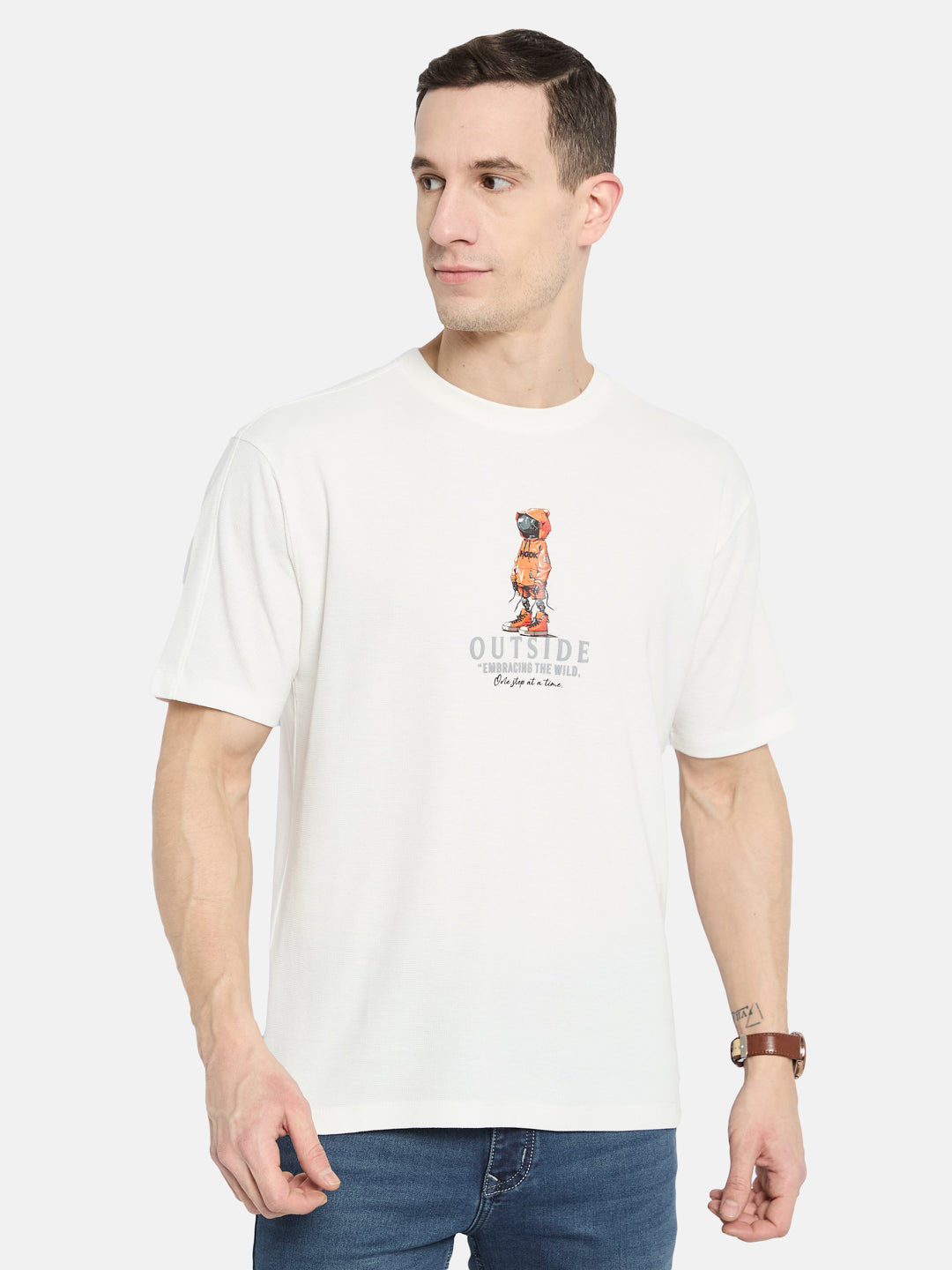 Octave Men Printed T-shirt