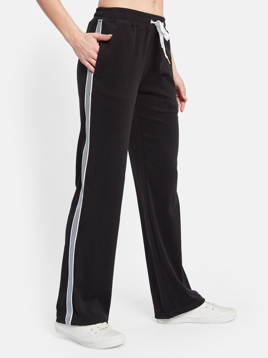METTLE Women Cotton Mid Rise Track Pants