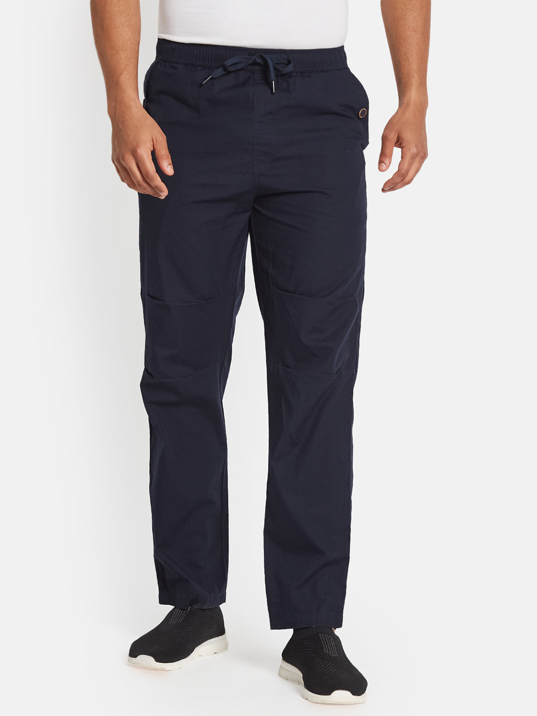 Octave Men Cotton Mid-Rise Regular Trousers