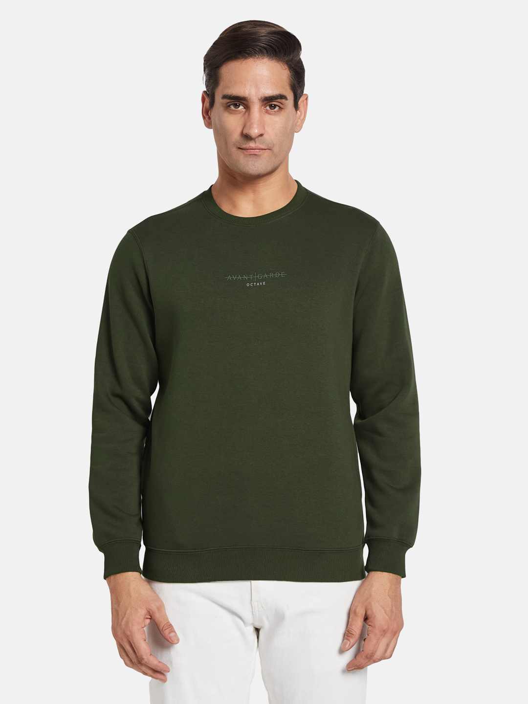 Octave Men Long Sleeves Round Neck Sweatshirt