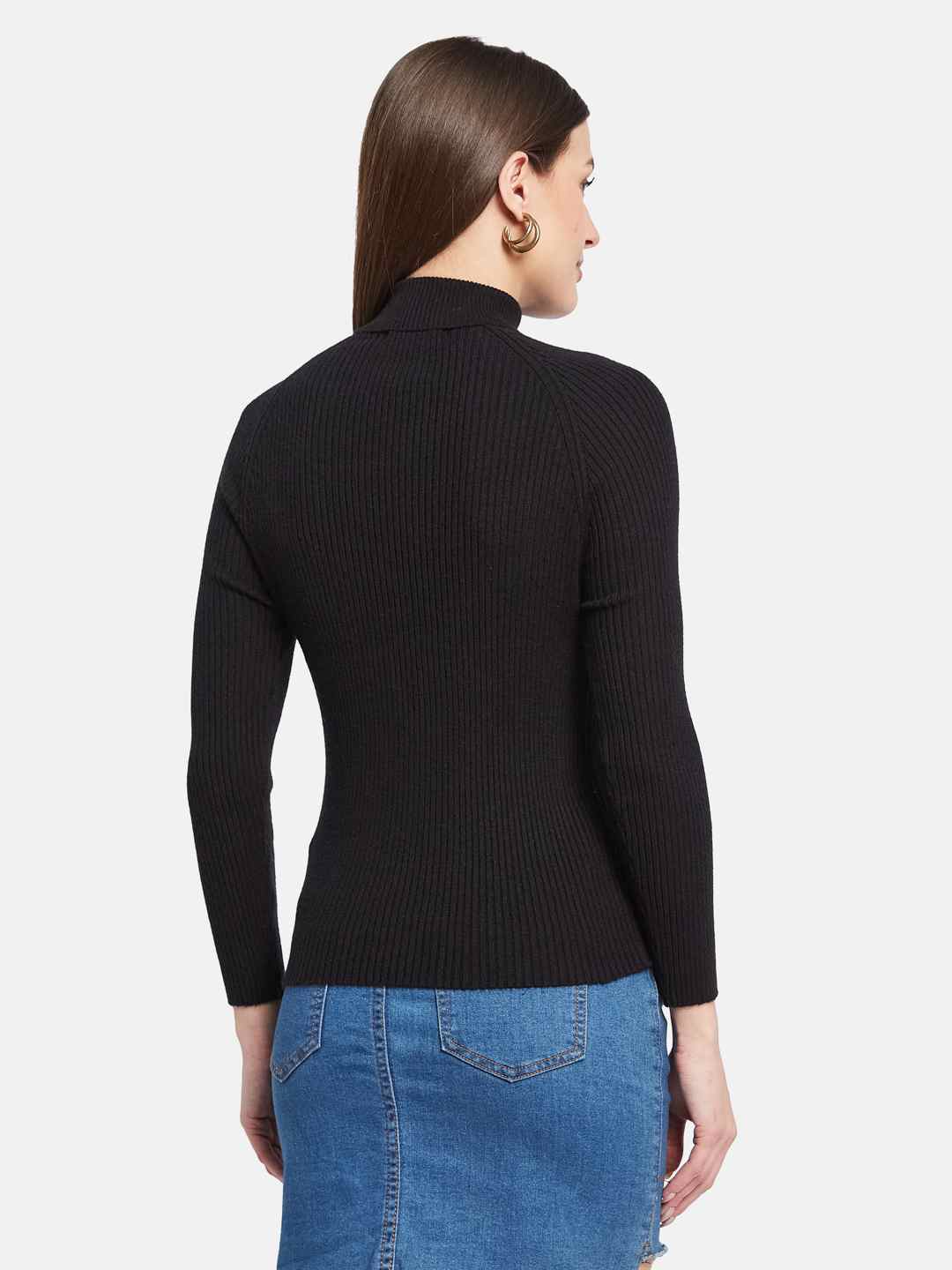 METTLE Women Cable Knit Pullover