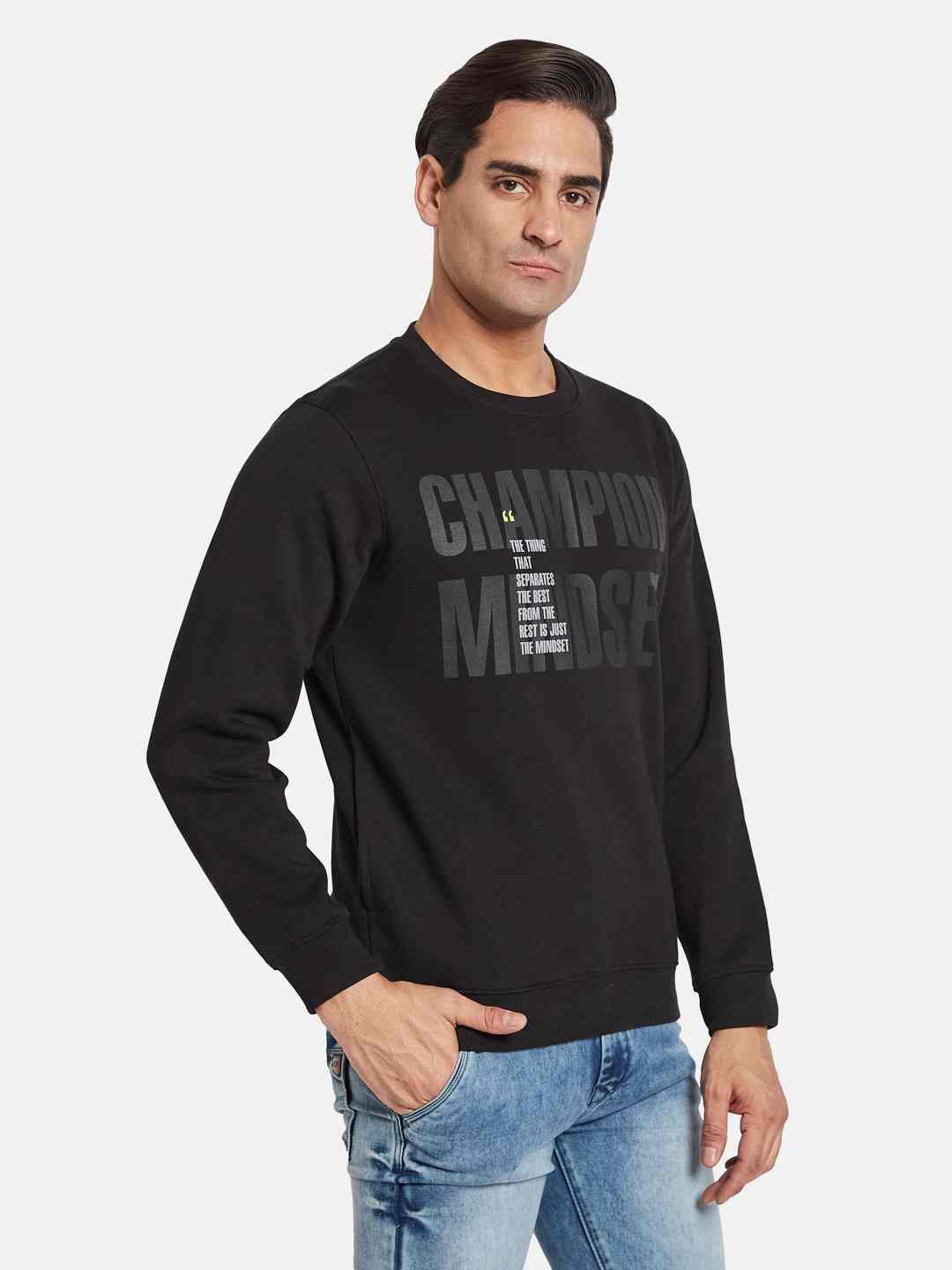 Octave Men Printed Pullover Sweatshirt