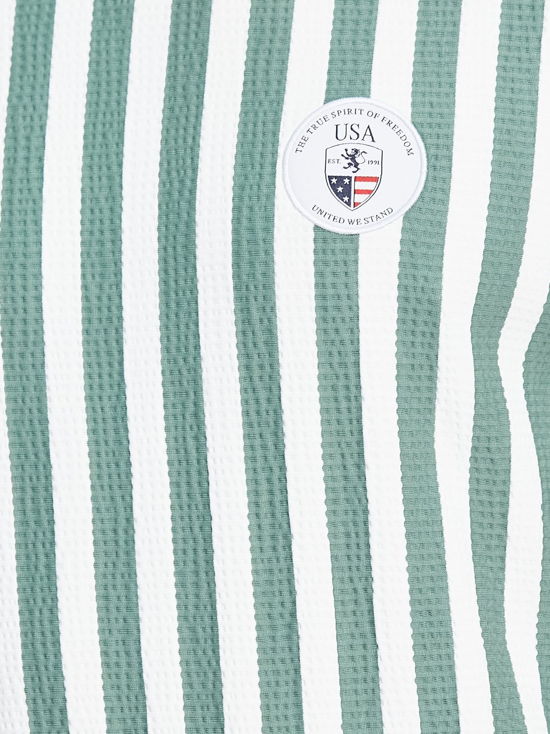 Octave Men Striped Monochrome T-shirt