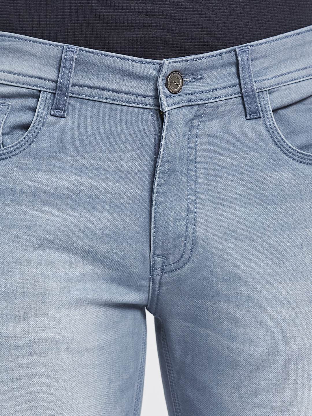 Octave Men Straight Fit Light Fade Stretchable Jeans