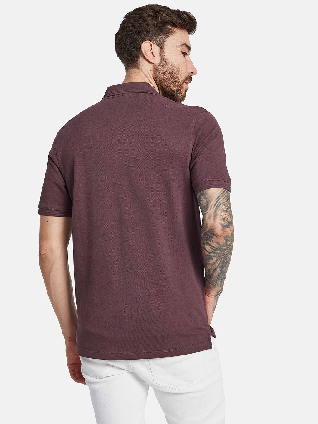 Octave Polo Collar Cotton T-Shirt