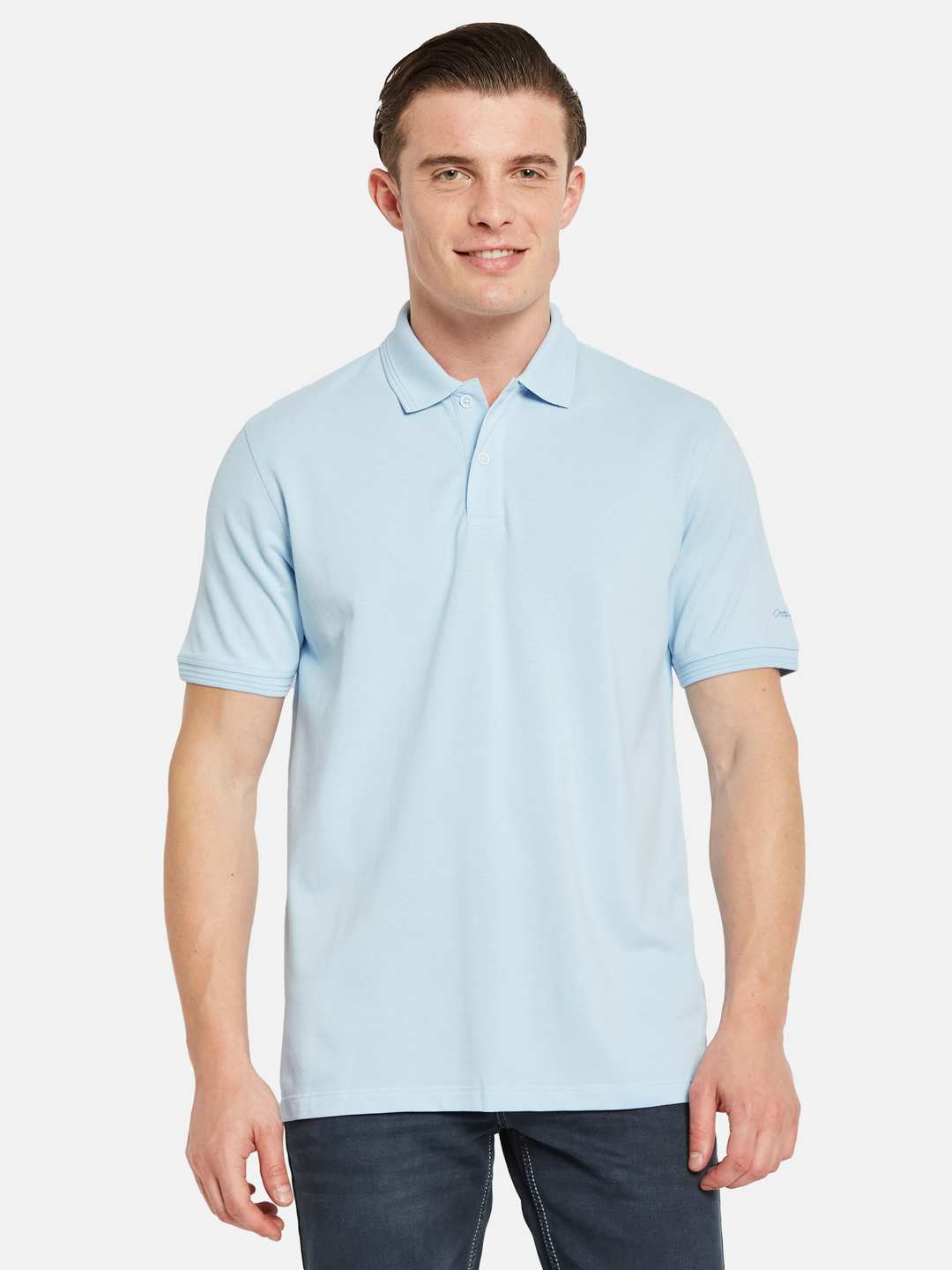 Octave Polo Collar Cotton T-Shirt