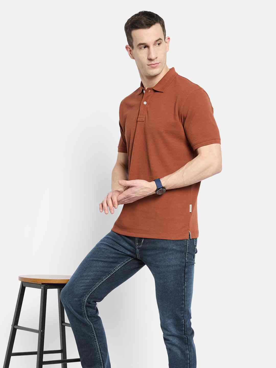 Octave Men Polo Collar T-shirt