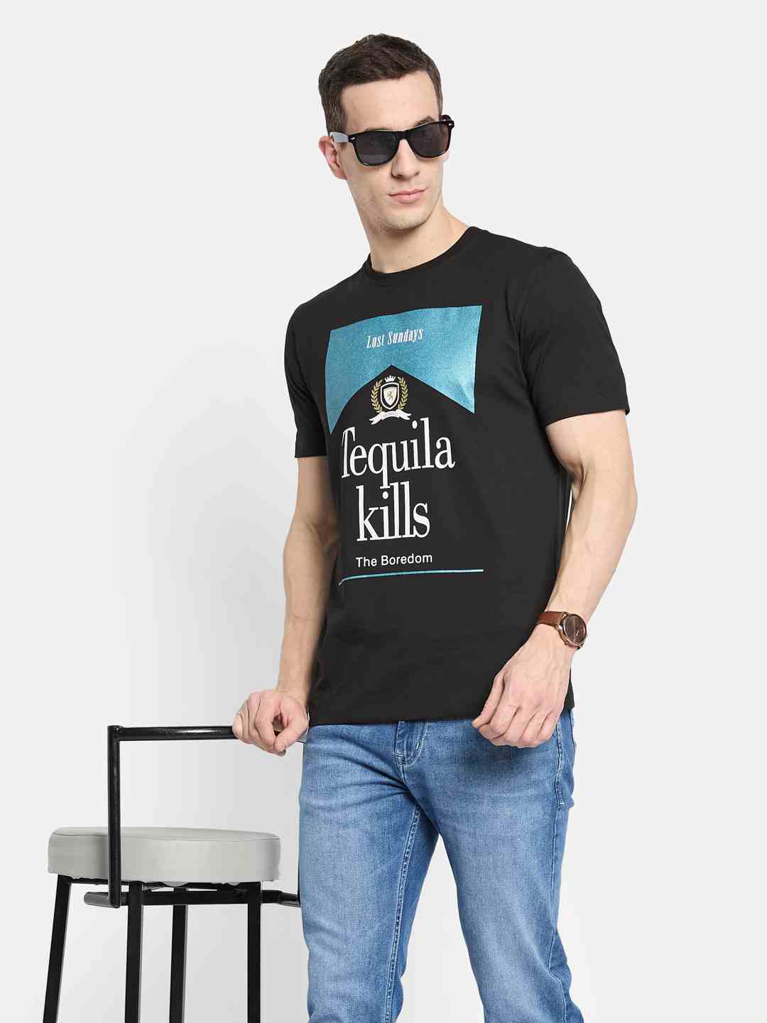 Octave Men Printed T-shirt