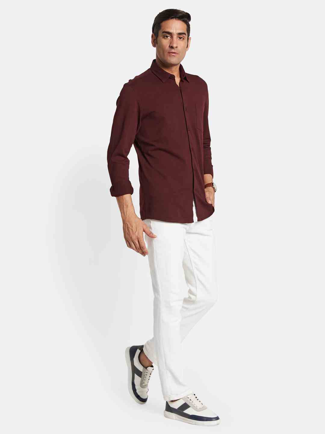METTLE Men Opaque Casual Shirt
