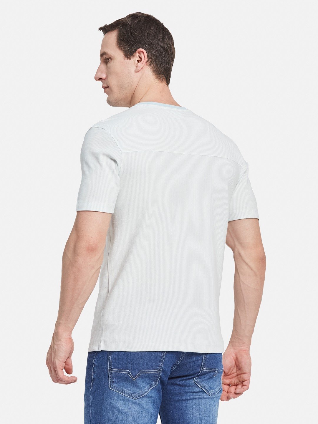 Octave Men Striped T-shirt