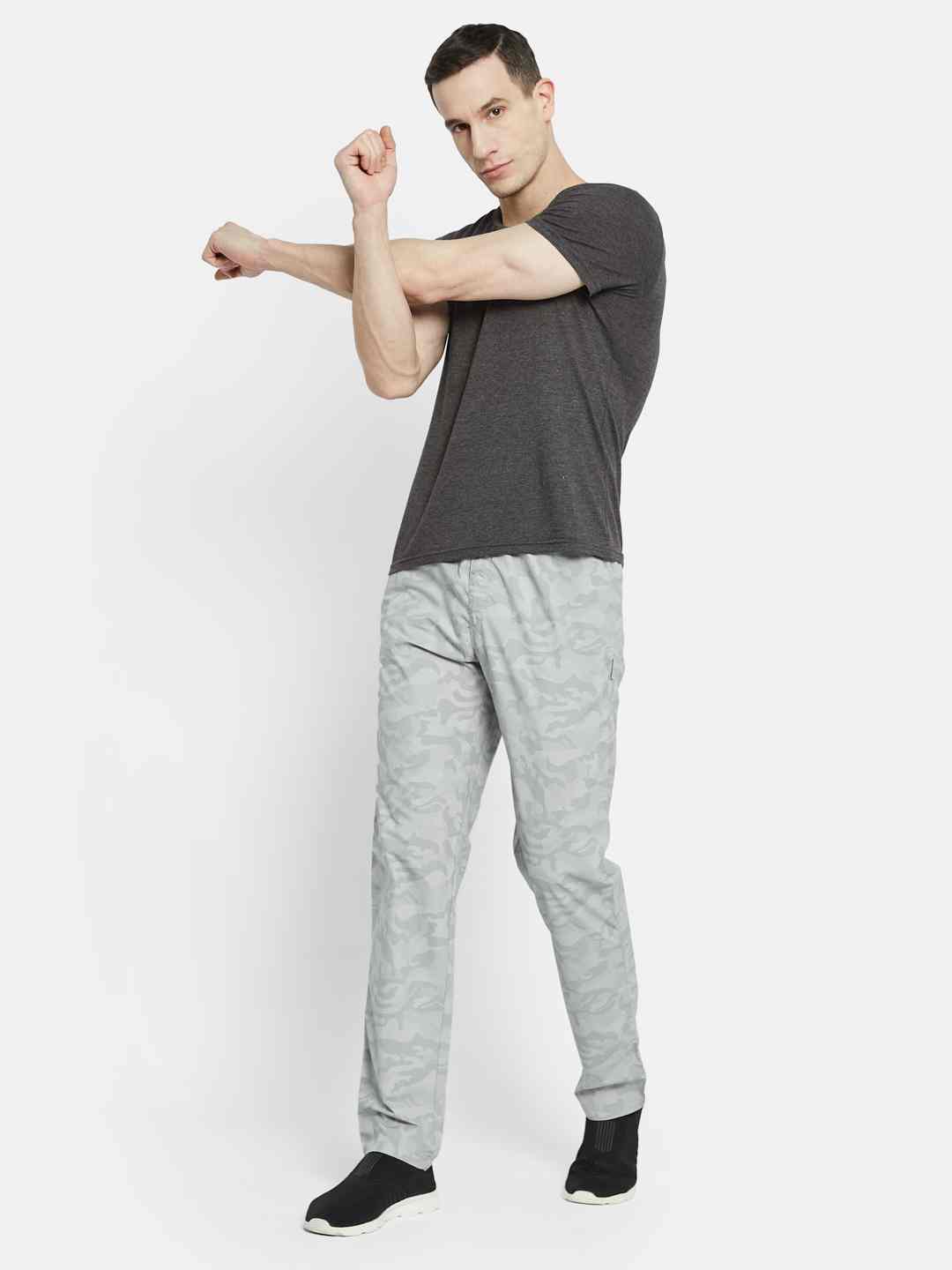 Octave Men Printed Cotton Track Pants