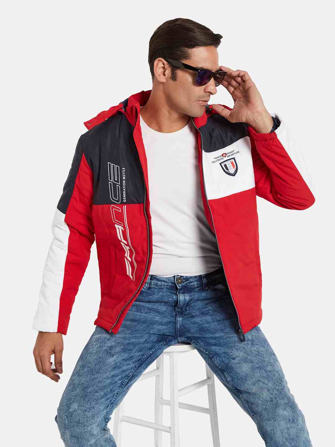 METTLE Men Colourblocked Jacket