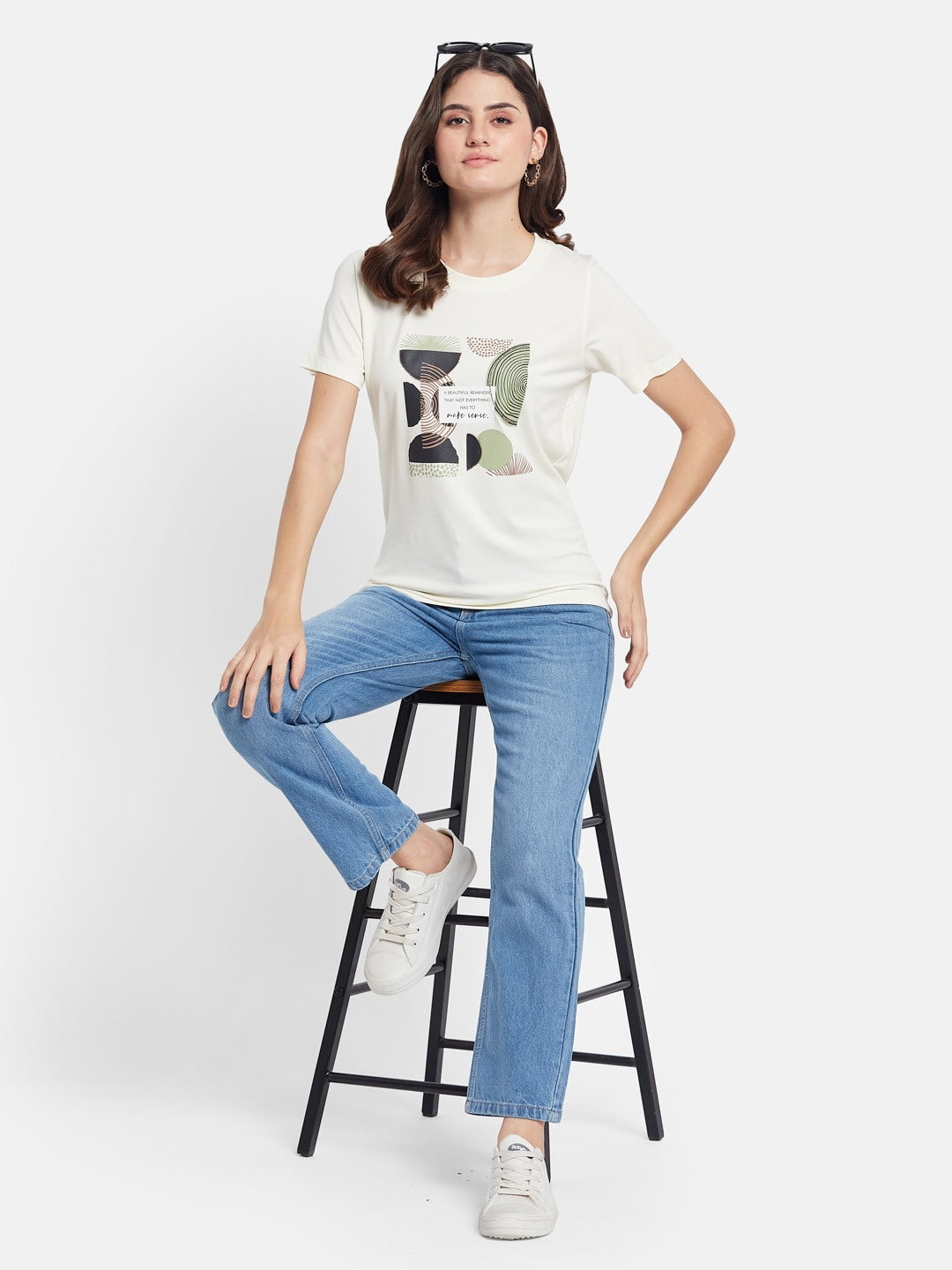 METTLE Women Printed T-shirt
