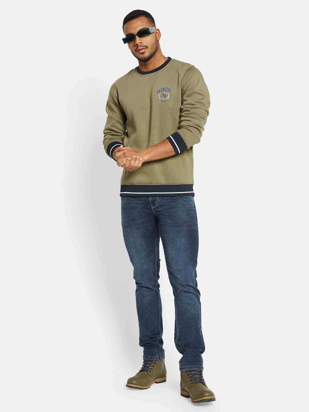 Octave Men Printed Sweatshirt