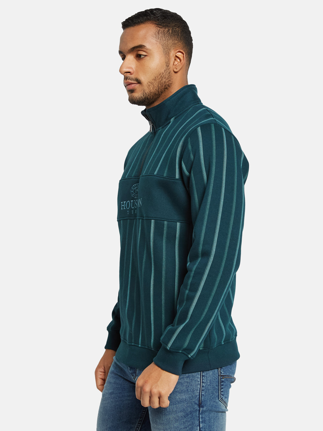 Octave Men Striped Sweatshirt