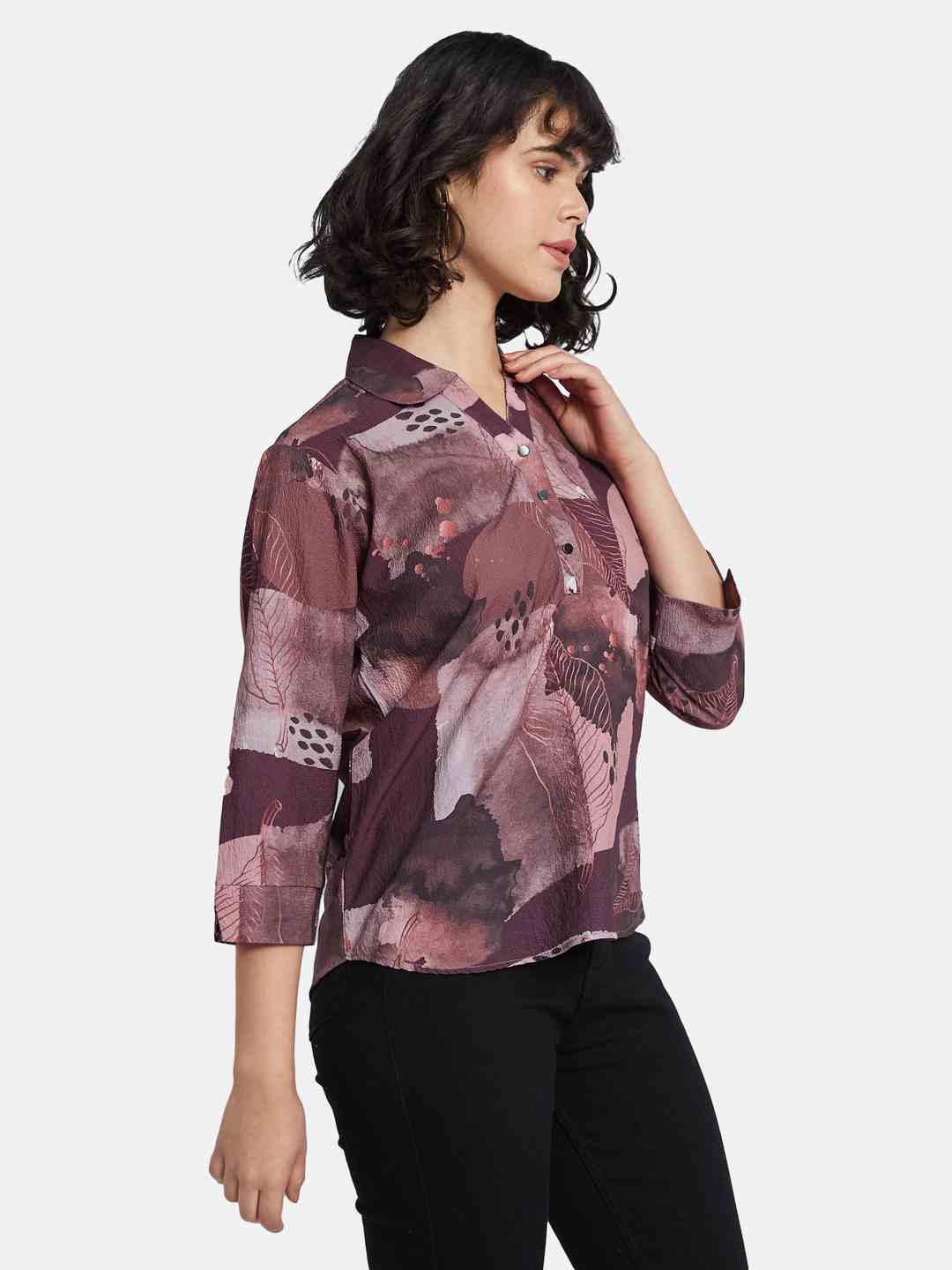 METTLE Floral Print Cotton Top