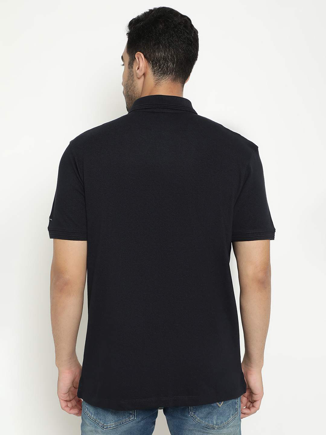 Octave Polo Collar Cotton T-Shirt