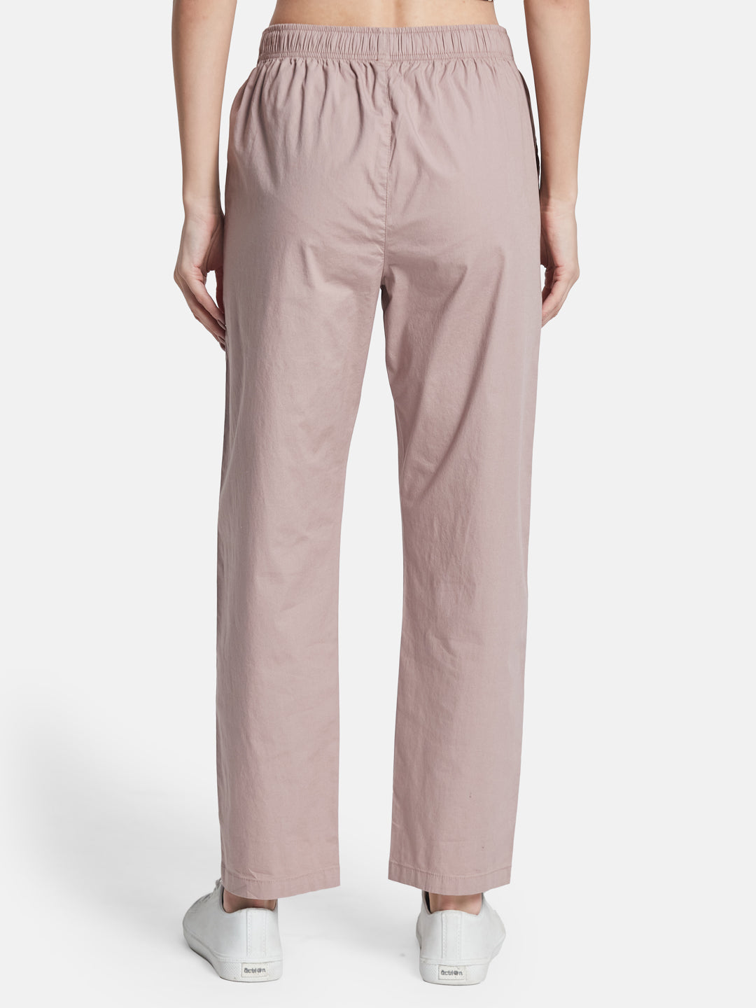 METTLE Women Cotton Mid Rise Track Pants