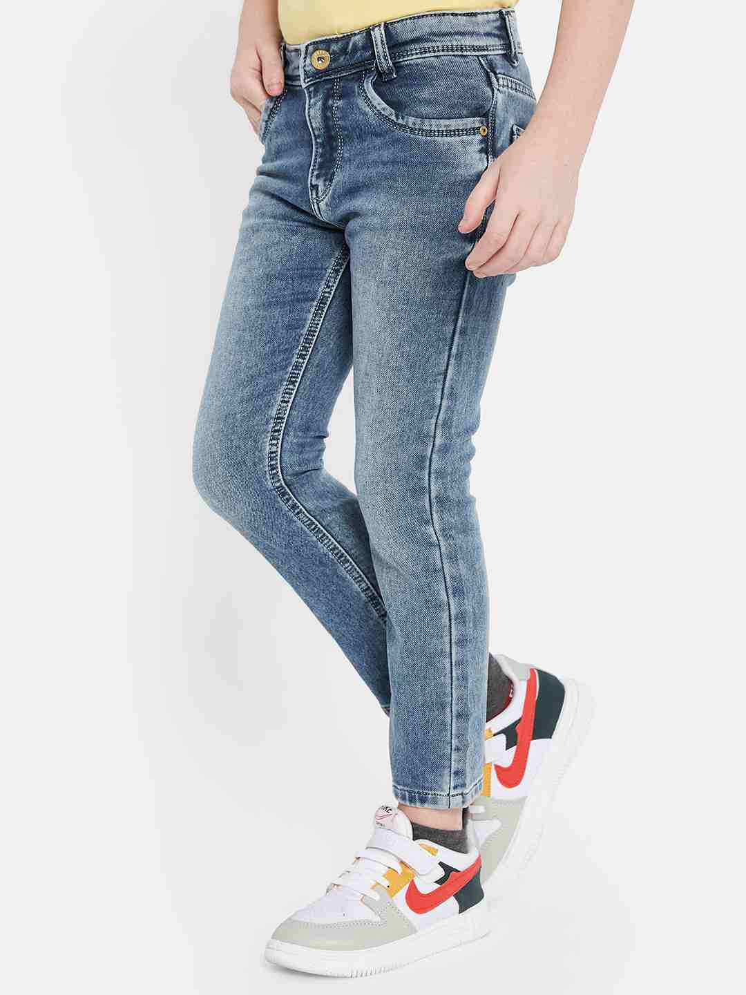 Octave Boys Clean Look Heavy Fade Stretchable Jeans