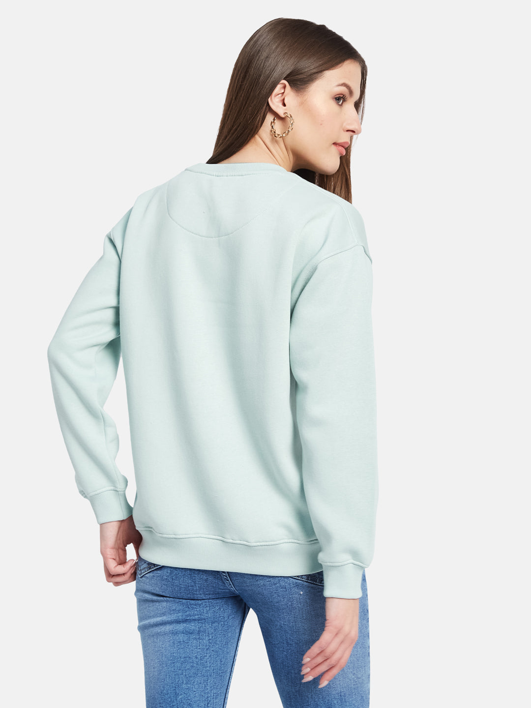 METTLE Women Printed Sweatshirt