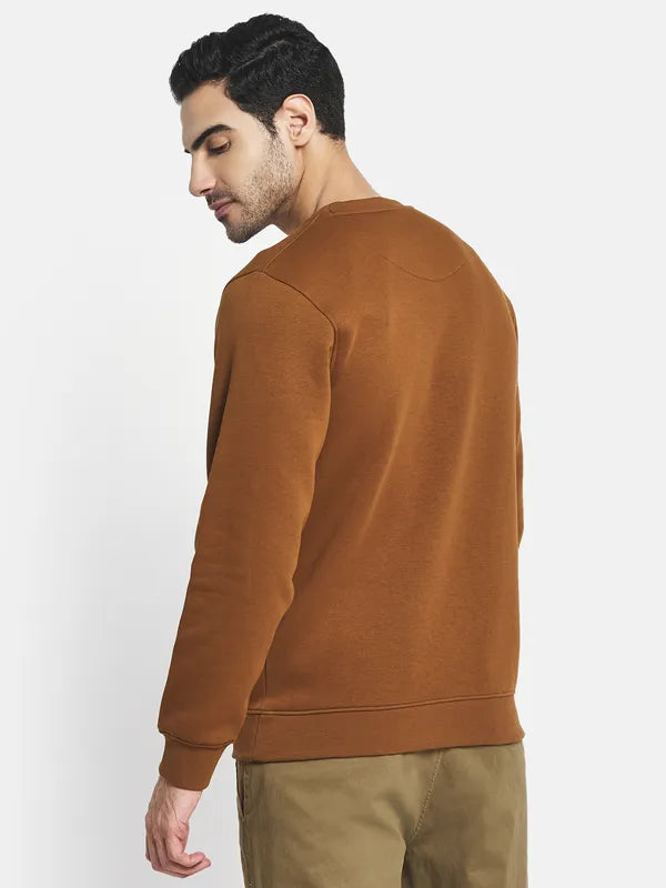 Men Brown Sweatshirt
