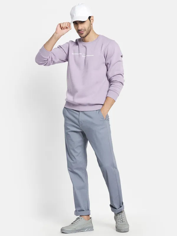 Men Purple Sweatshirt