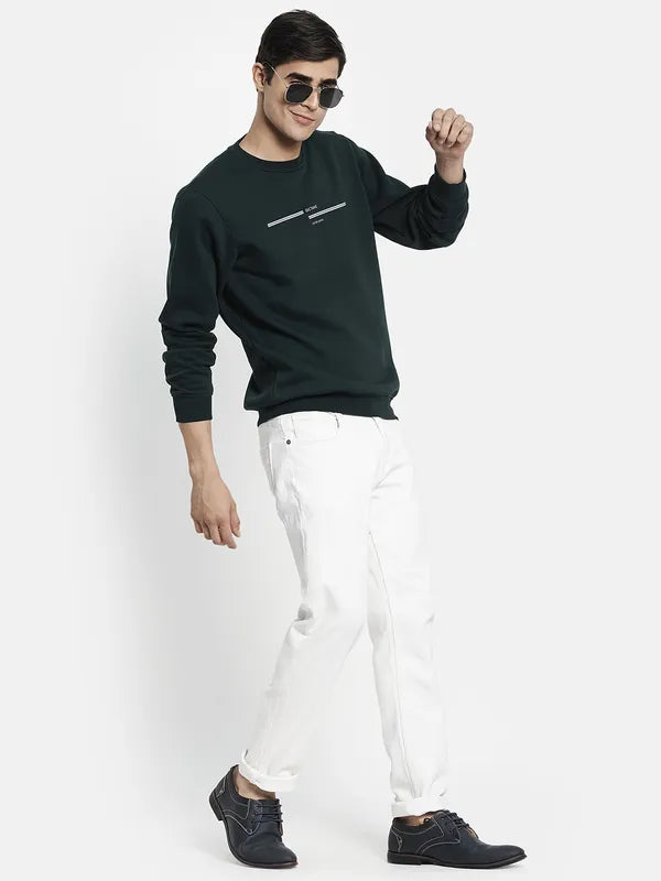 Men Green Sweatshirt