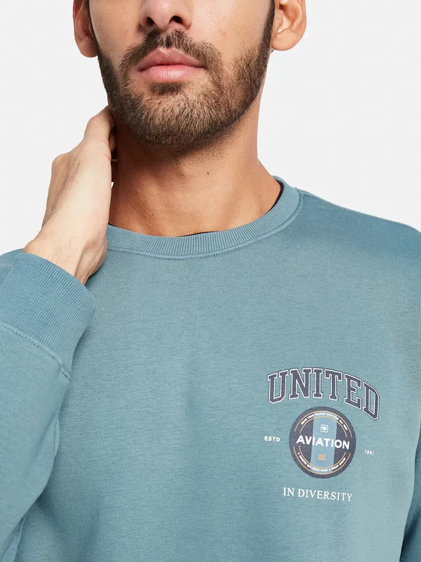 Octave Men Blue Sweatshirt