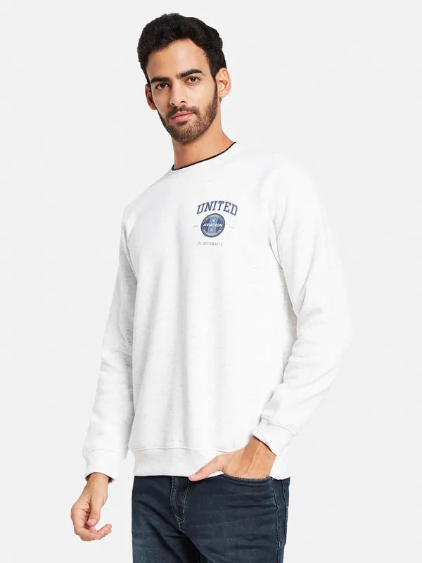 Octave Men White Sweatshirt